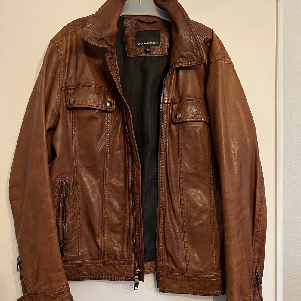 Banana Republic Brown Lightweight Shirt Jacket with Vintage Appeal